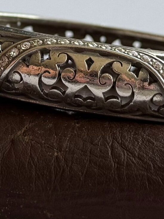 BRIGHTON Jewelry - BRIGHTON OVAL BANGLE WITH CRYSTALS W/MAGNETIC CLOSURE